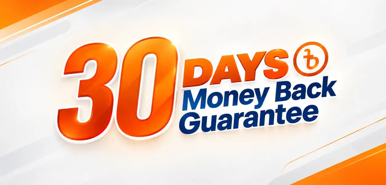 30 Days Money Back Gurantee